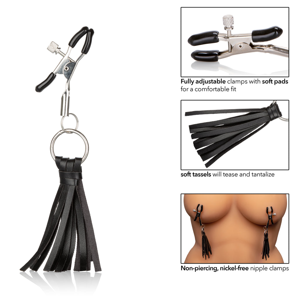 Nipple Play Playful Tassels Nipple Clamps by CalExotics from LoveMart Co.