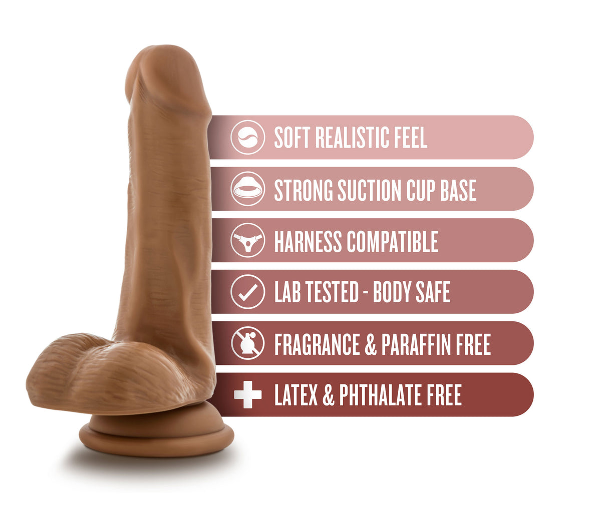 Dr. Skin - Dr. Jeffrey - 6.5 Inch Dildo With Balls by Blush from LoveMart Co.