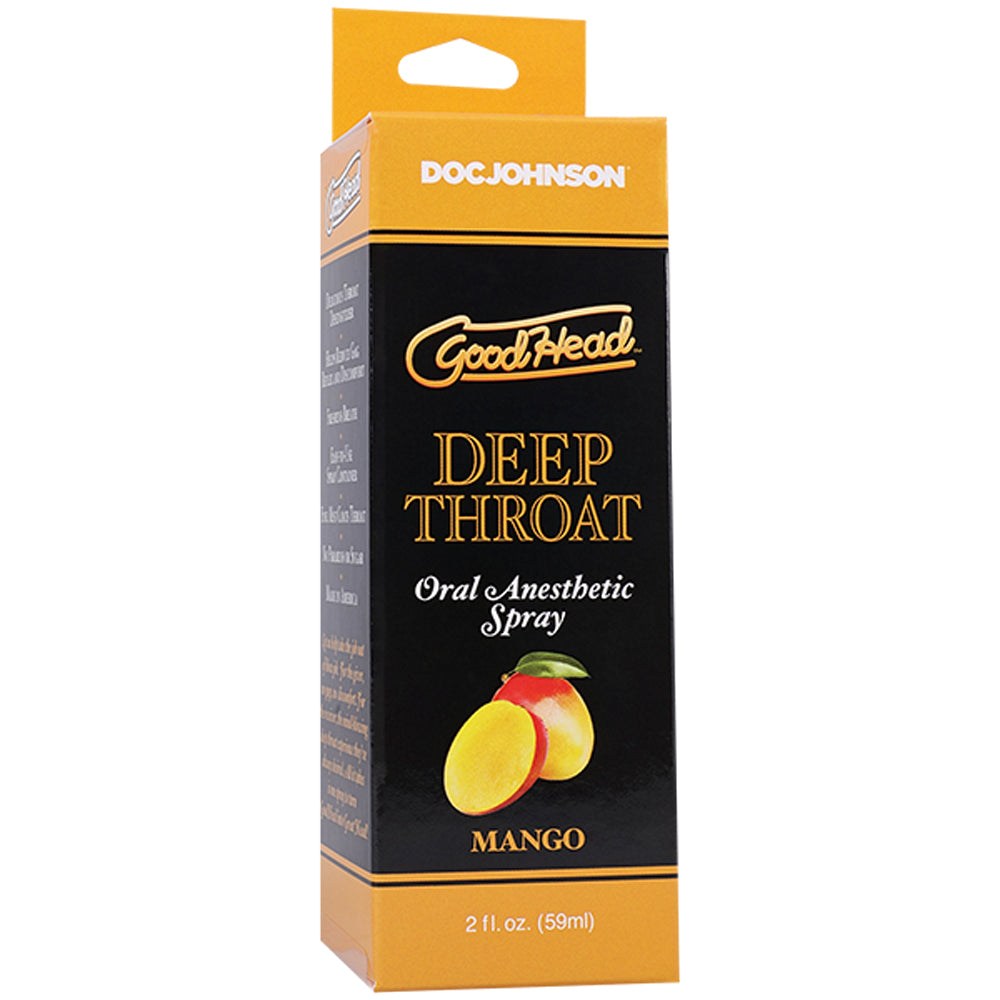 Goodhead Deep Throat Spray Mango 2 Fl Oz by Doc Johnson from LoveMart Co.