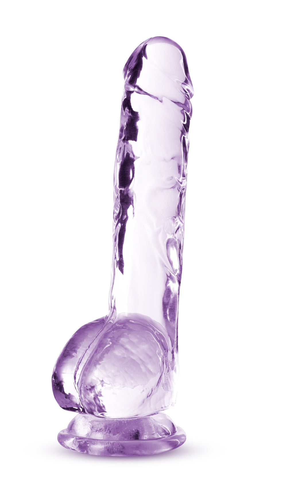 Naturally Yours - 8 Inch Crystalline Dildo - Amethyst by Blush from LoveMart Co.