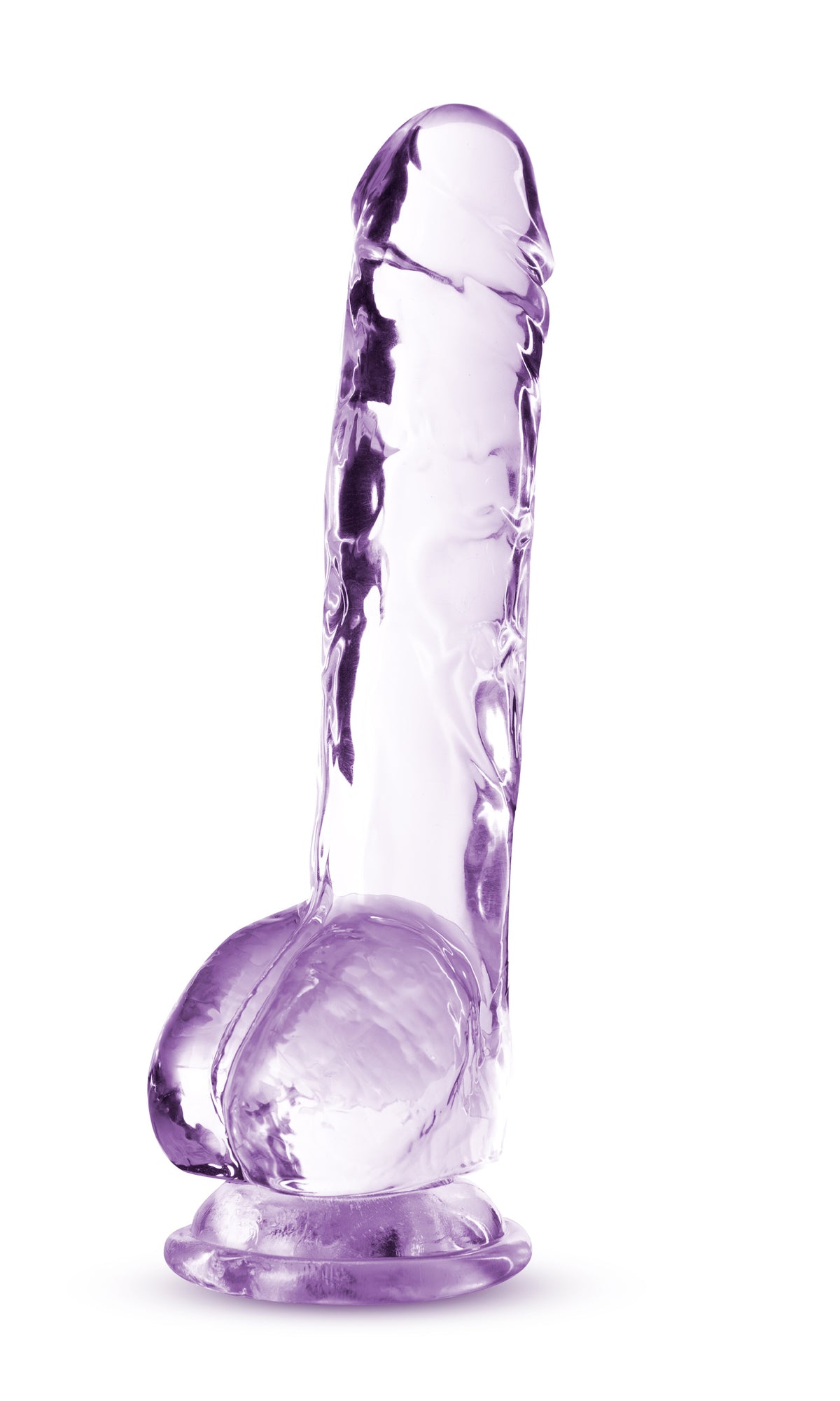 Naturally Yours - 8 Inch Crystalline Dildo - Amethyst by Blush from LoveMart Co.