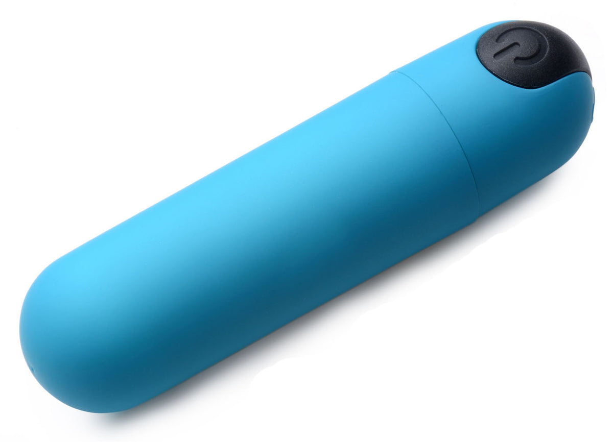 Bang Vibrating Bullet With Remote Control - Blue by XR Brands from LoveMart Co.