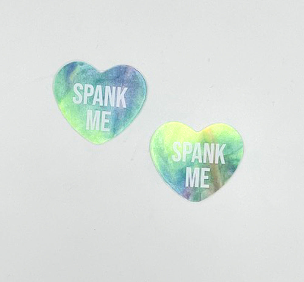 Spank Me Sherbert Tie Die Candy Heart Pasties by Neva Nude from LoveMart Co.