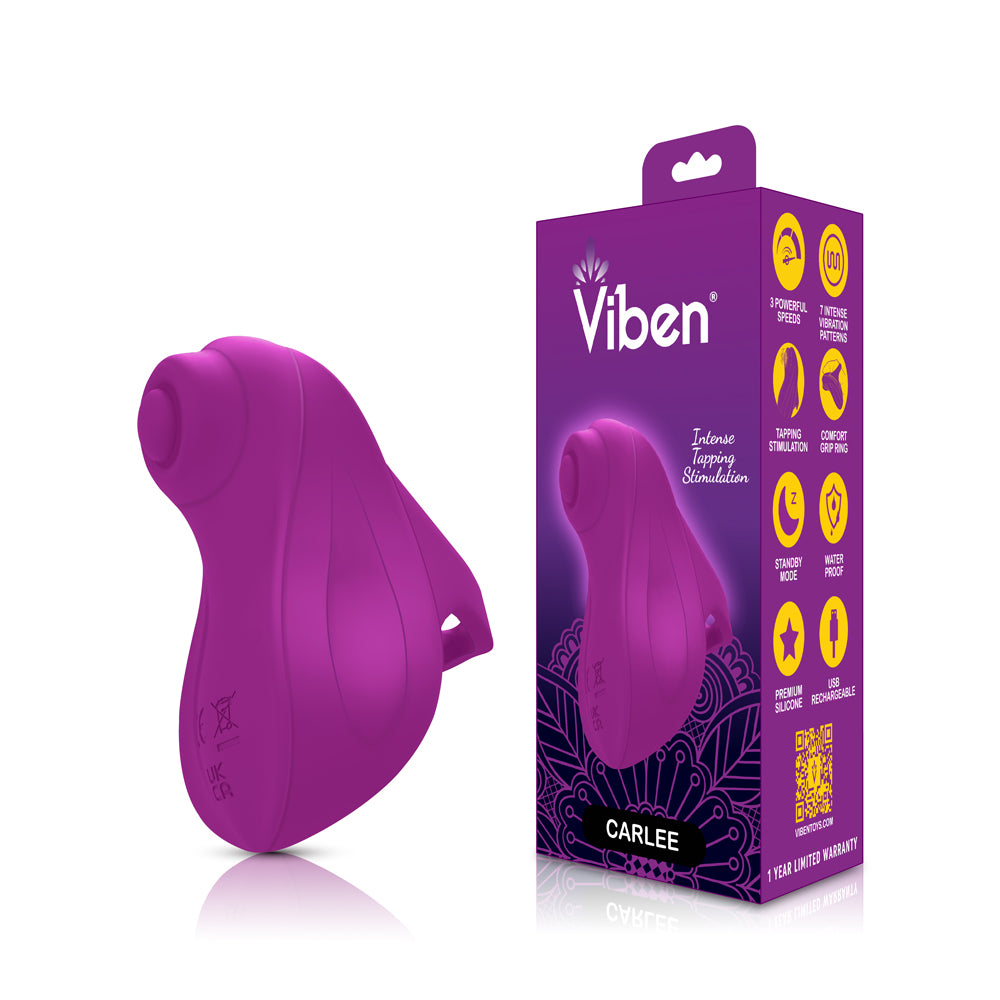 Carlee Tapping Finger Vibe -Berry by Viben from LoveMart Co.
