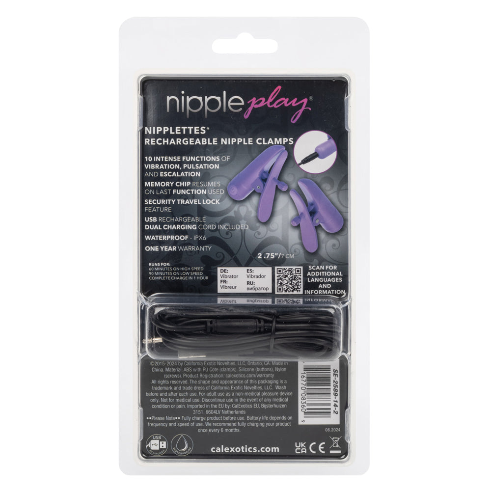 Nipple Play - Nipplettes - Rechargeable by CalExotics from LoveMart Co.