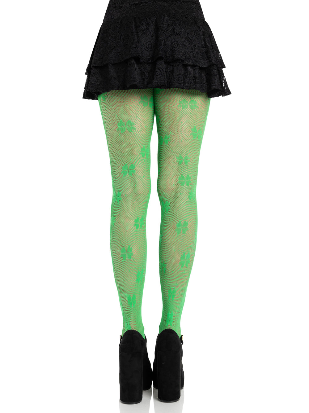 Clover Net Tights - Os by Leg Avenue from LoveMart Co.