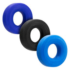 Hunkyjunk Huj3 C-Ring 3 Pk - Blue / by Oxballs from LoveMart Co.