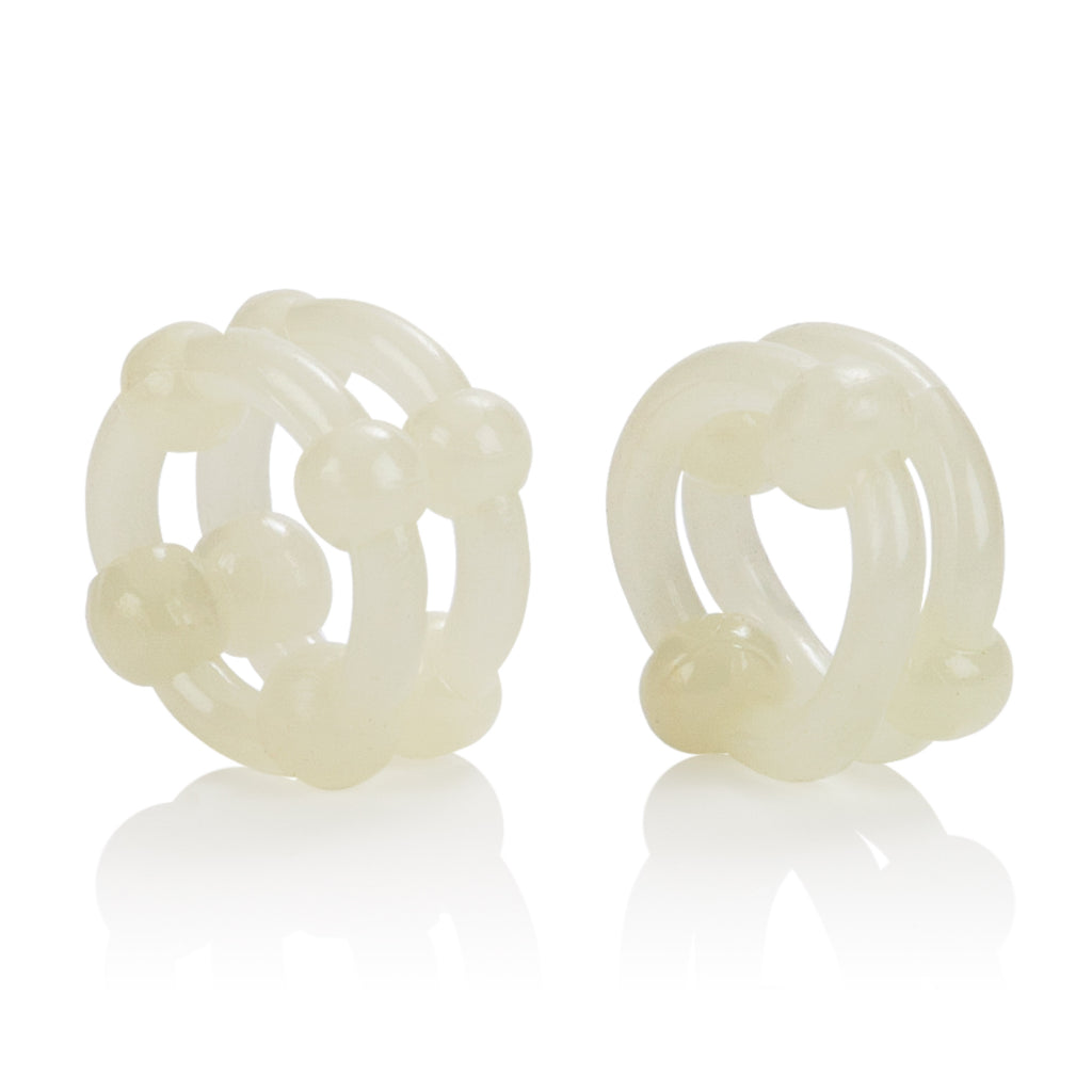 Island Rings Double Stacker - Glow-in-the by CalExotics from LoveMart Co.