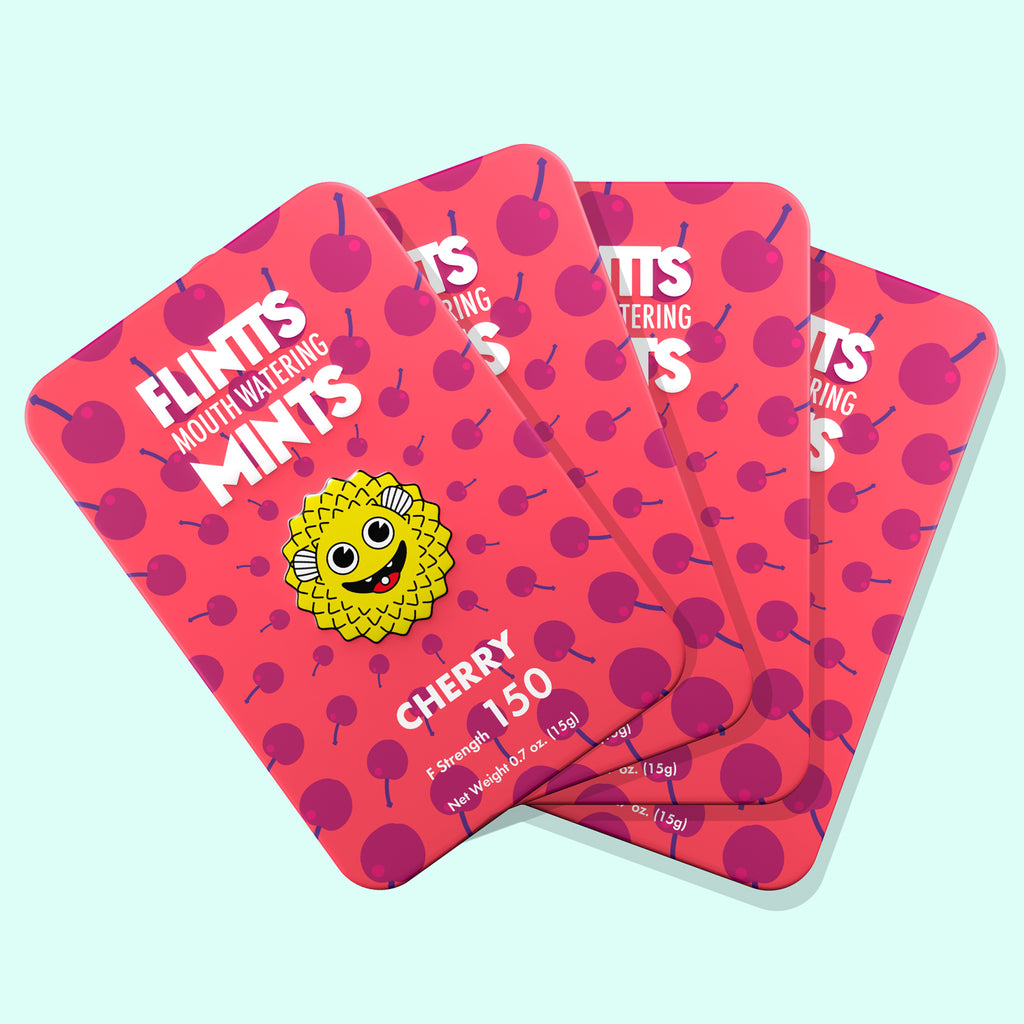 Flintts Mouth Watering Mints Cherry - F-Strength 150 by Flintts Mints from LoveMart Co.