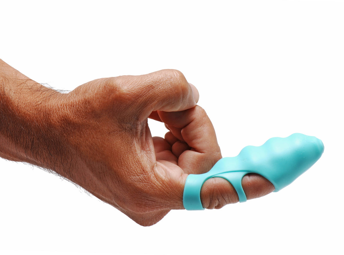 Ripples Finger Bang-Her Vibe - Teal by XR Brands from LoveMart Co.