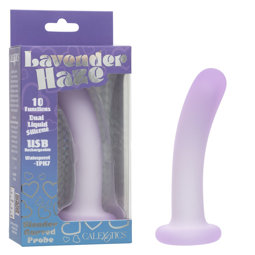 Lavender Haze Slender Curved Probe by CalExotics from LoveMart Co.