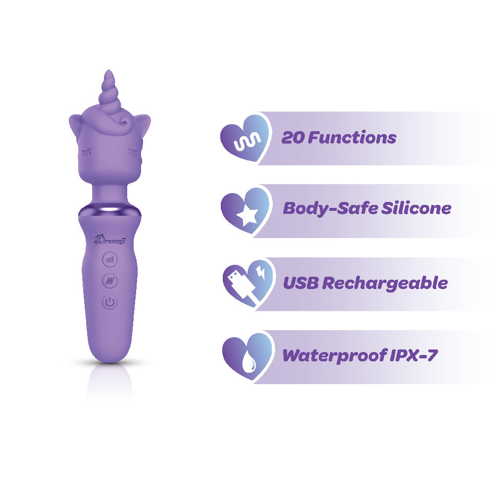 Dreamii Wand Powerful Unicorn Wand - Lilac Whirl by Viben from LoveMart Co.