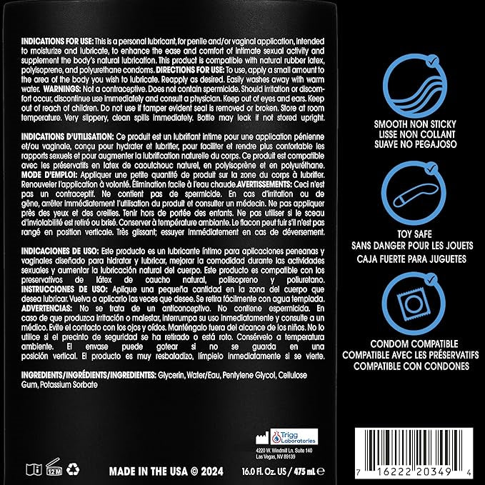 Wet Original Water Based Lubricant 16oz by Wet from LoveMart Co.