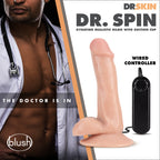 Dr. Skin - Dr. Spin - 6 Inch Gyrating Realistic Dildo - Vanilla by Blush from LoveMart Co.