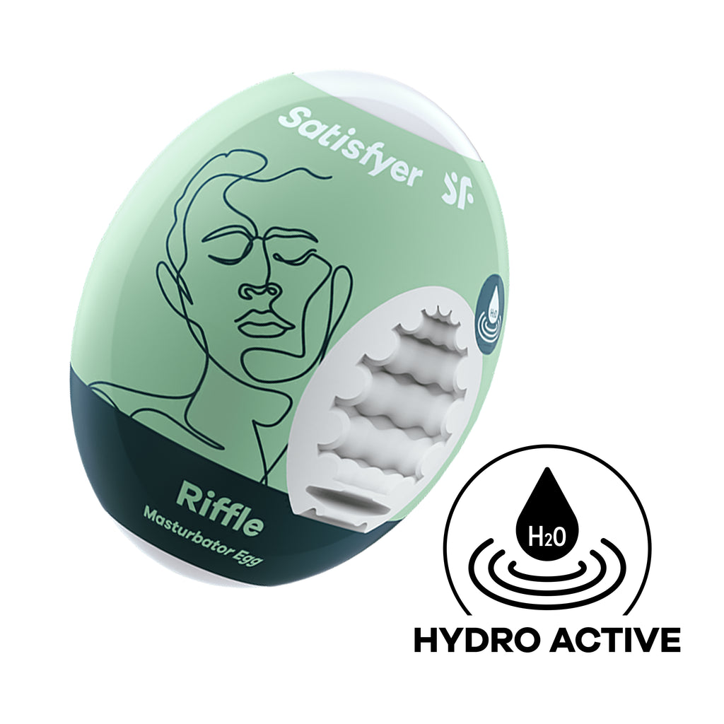Satisfyer Masturbator Egg - Riffle - Light by Satisfyer from LoveMart Co.