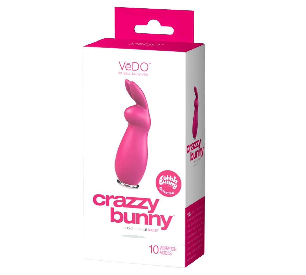 Crazzy Bunny Rechargeable Bullet - Pretty in by VeDO from LoveMart Co.