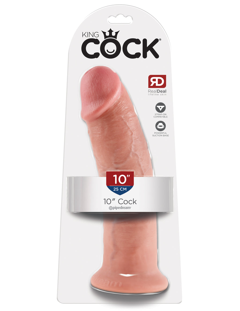 King Cock 10-Inch Cock - Flesh by Pipedream from LoveMart Co.