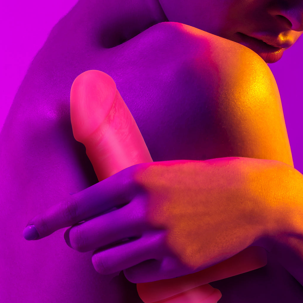 Neo Elite - 8 Inch Silicone Dual Density Cock With Balls - Neon by Blush from LoveMart Co.