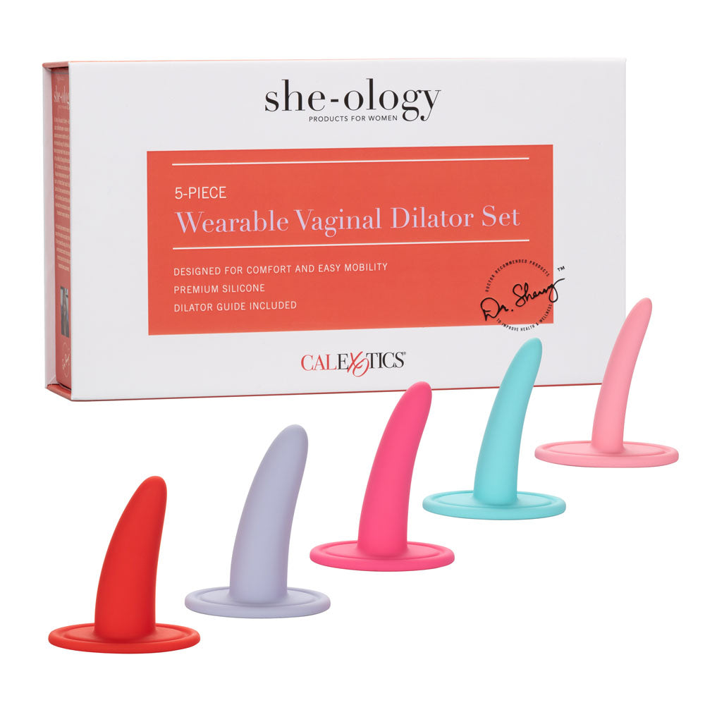 She-Ology 5-Piece Wearable Vaginal Dilator Set by CalExotics from LoveMart Co.