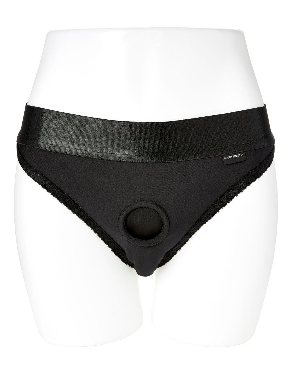 Em. Ex. Active Harness Wear Crotchless Silhouette - Medium by Sportsheets from LoveMart Co.
