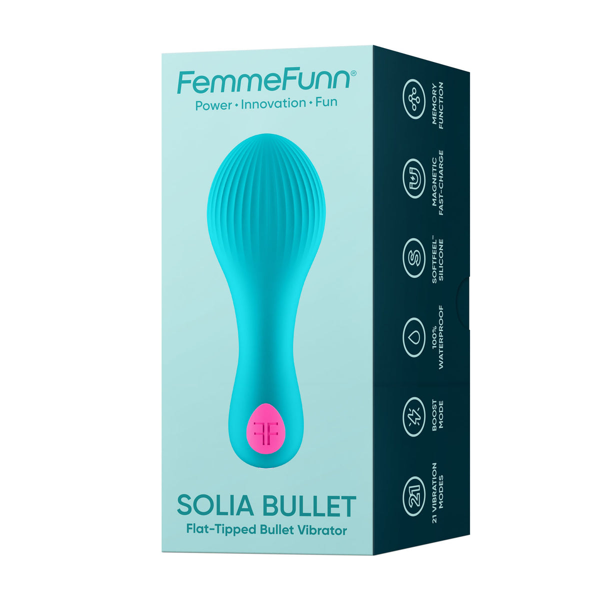 Solia Bullet Flat Tipped Vibrator by Femme Funn from LoveMart Co.