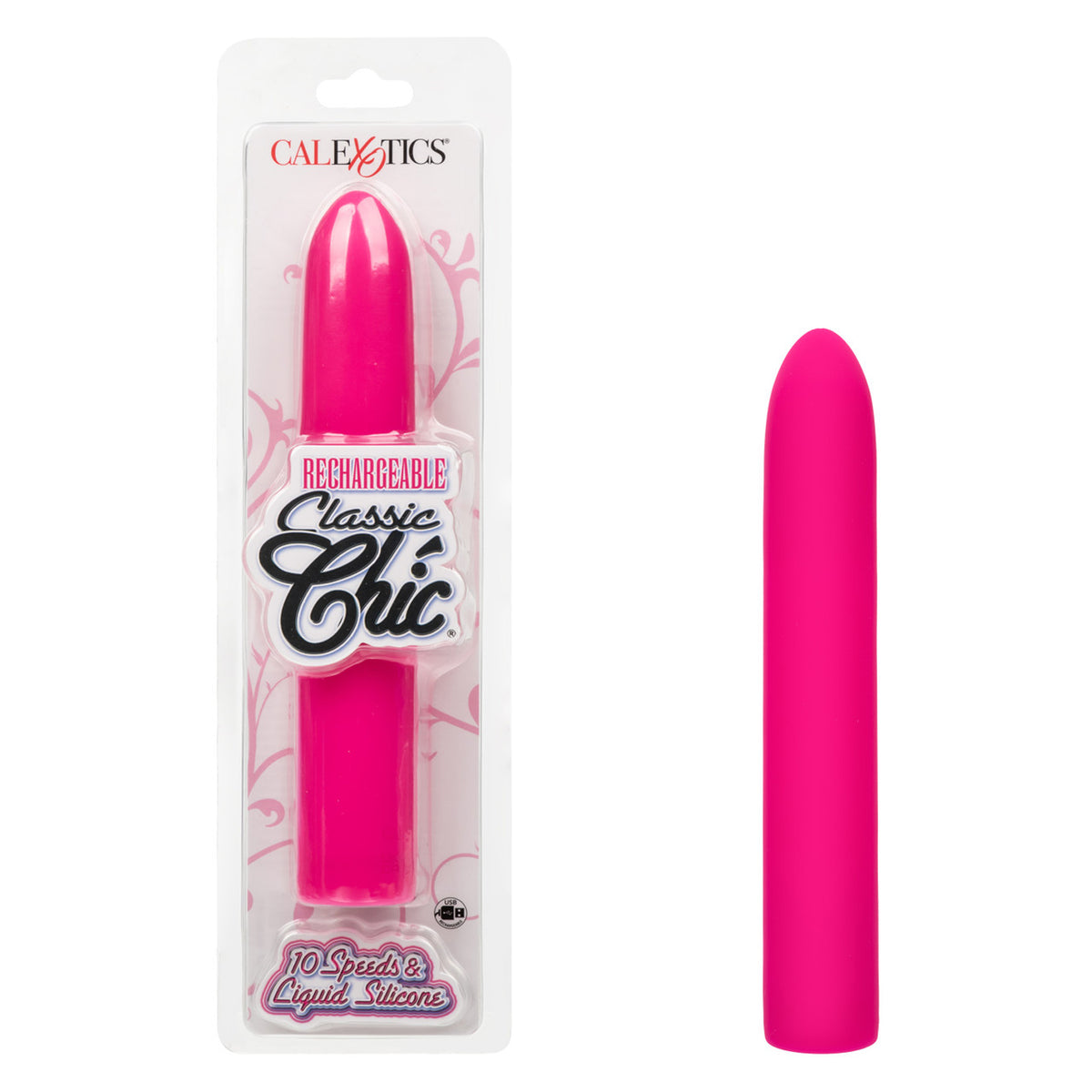 Rechargeable Classic Chic Standard Vibrator by CalExotics from LoveMart Co.