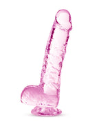Naturally Yours - 6 Inch Crystalline Dildo - Rose by Blush from LoveMart Co.