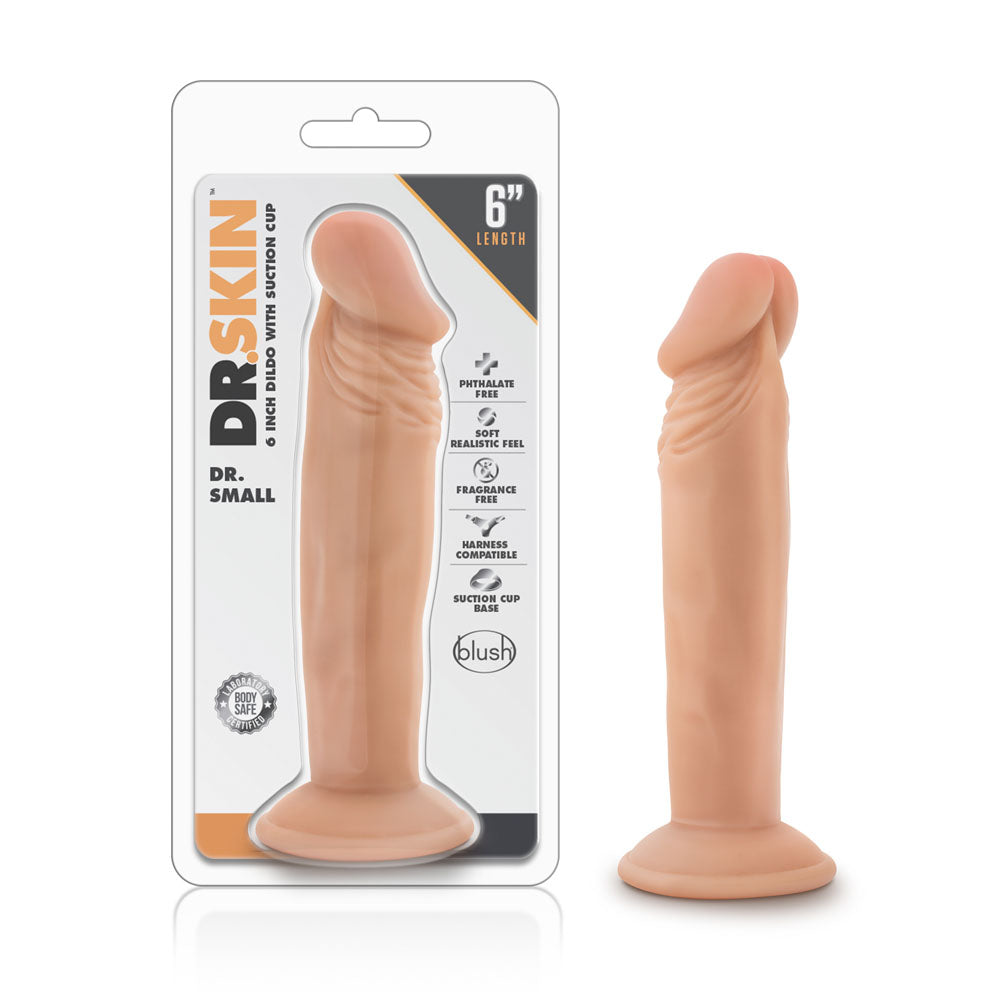 Dr. Skin - Dr. Small - 6 Inch Dildo - Vanilla by Blush from LoveMart Co.