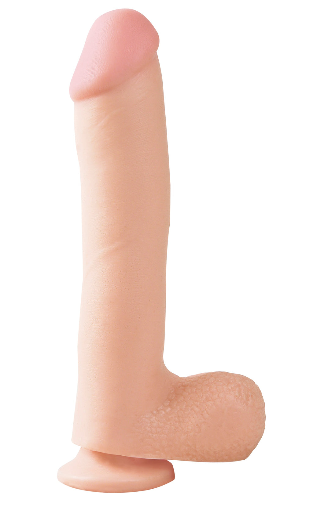 Basix Rubber Works - 10 Inch Dong With Suction Cup - Flesh by Pipedream from LoveMart Co.