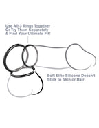 Fantasy C-Ringz Silicone Ring Stamina Set by Pipedream from LoveMart Co.
