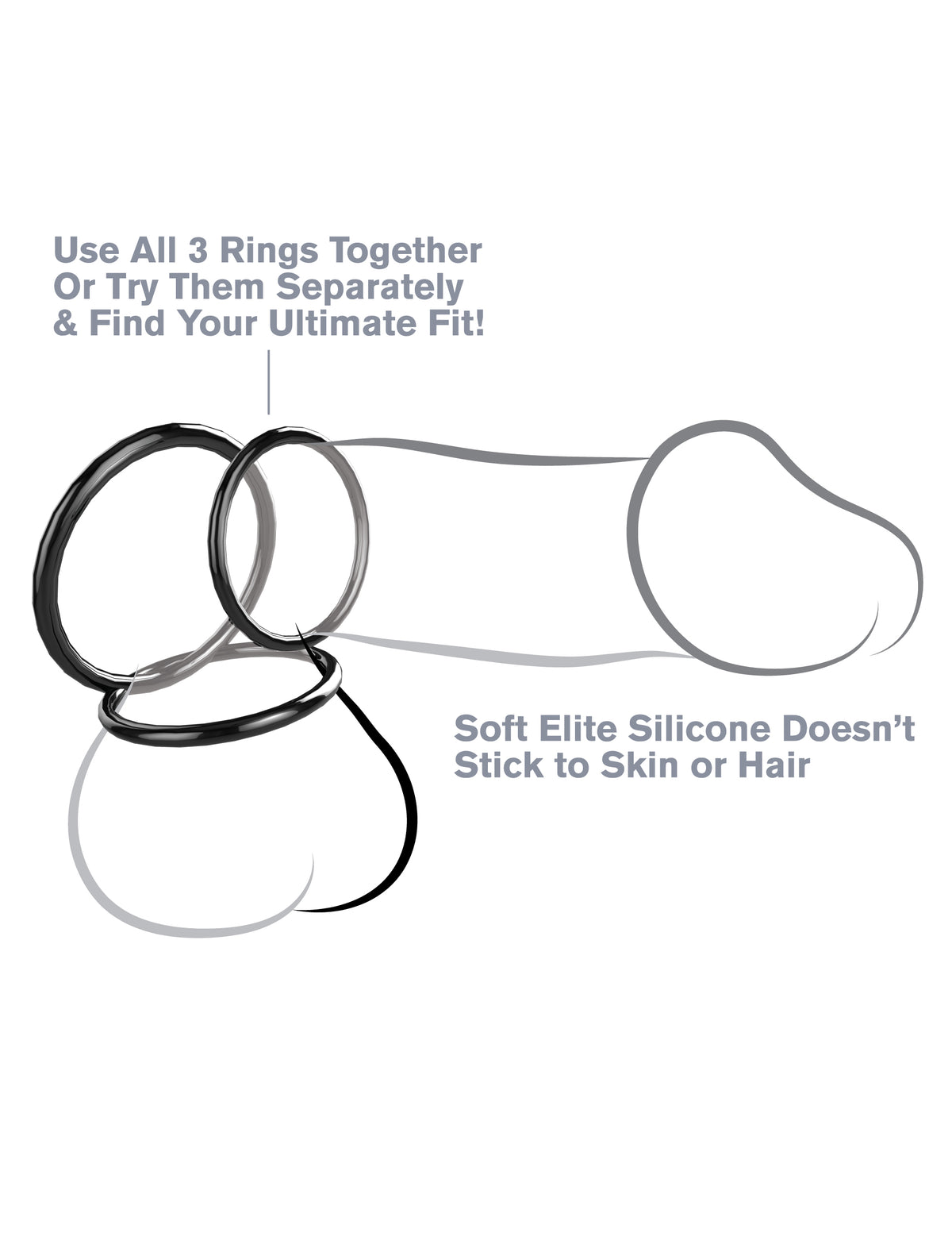 Fantasy C-Ringz Silicone Ring Stamina Set by Pipedream from LoveMart Co.