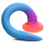 Makara Glow-in-the-Dark Silicone Snake Dildo by XR Brands from LoveMart Co.