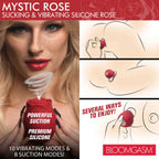 Mystic Rose Sucking and Vibrating Silicone Rose by XR Brands from LoveMart Co.