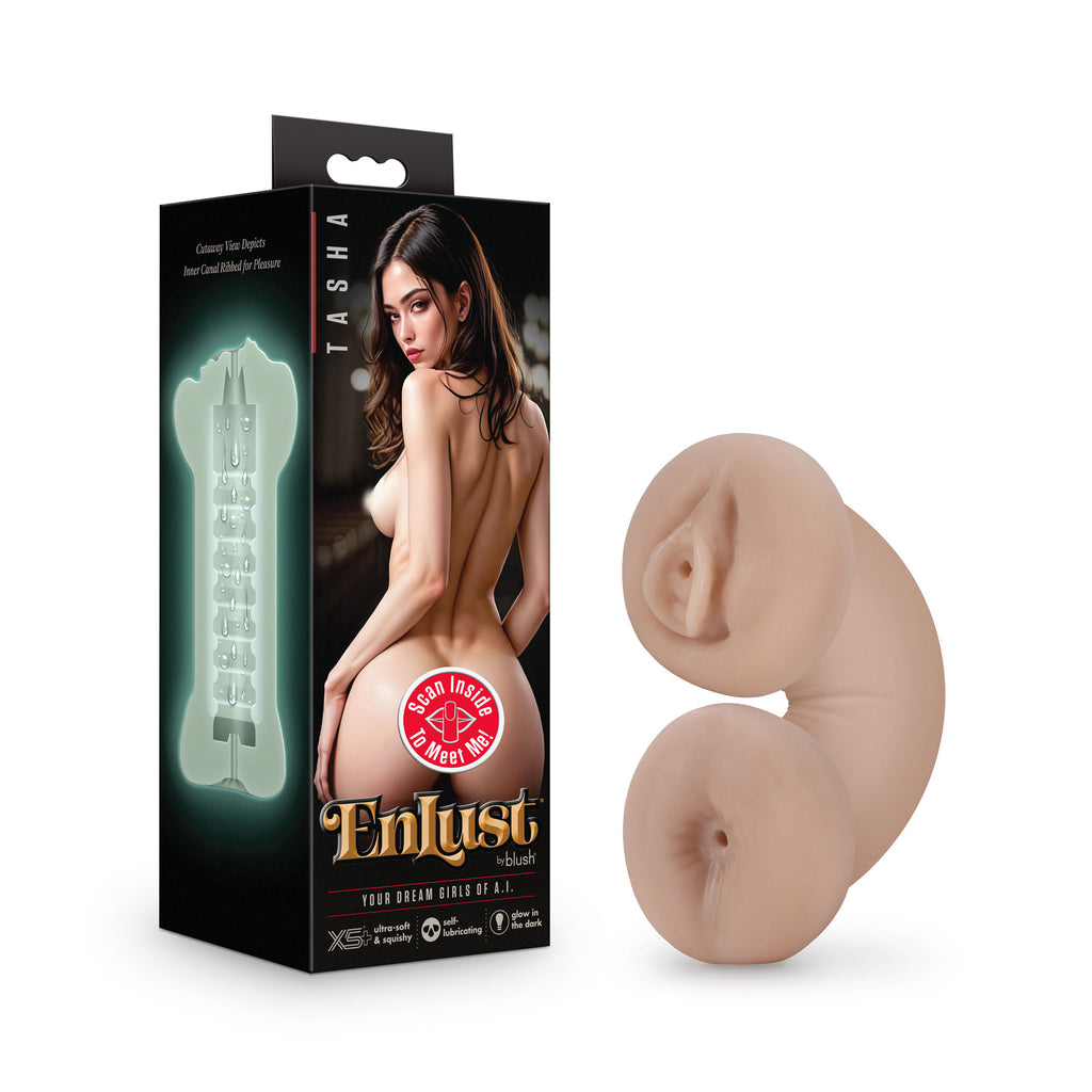 Enlust - Tasha - Soft and Wet Glow in the Dark Stroker by Blush from LoveMart Co.
