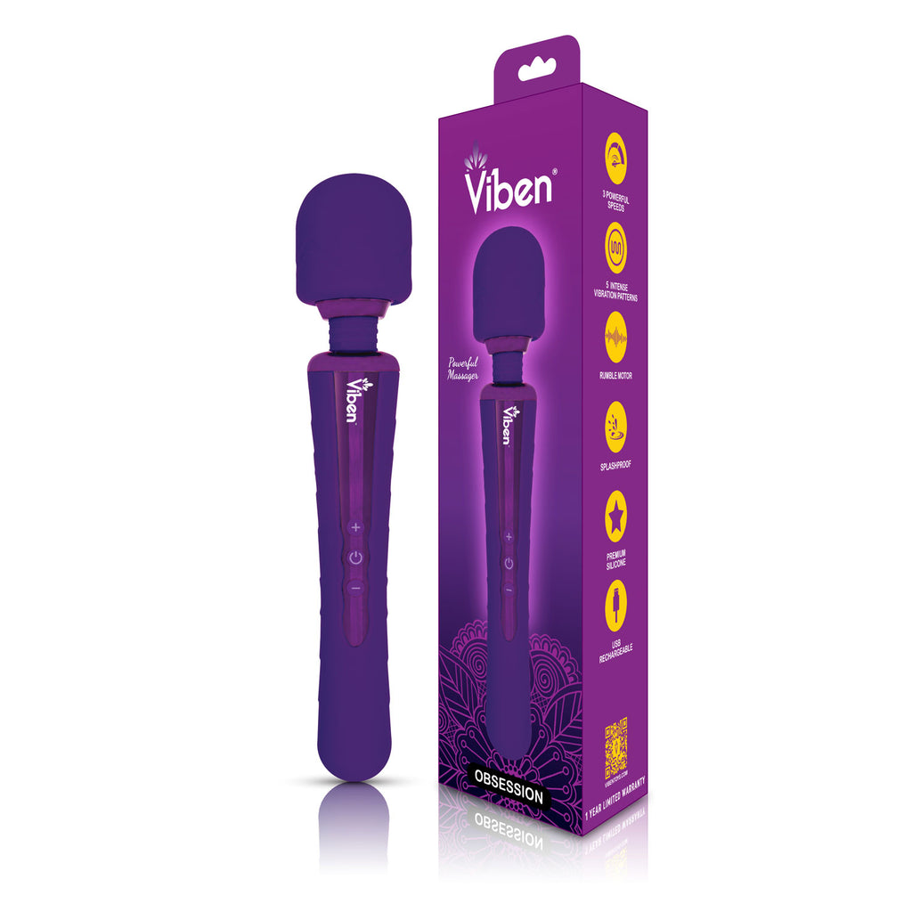 Obsession Wand Massager - Violet by Viben from LoveMart Co.
