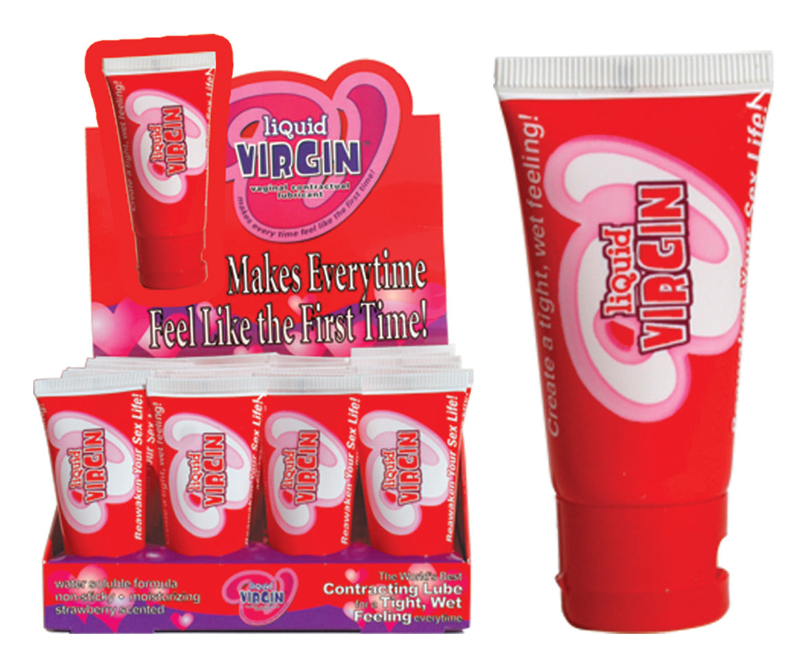 Liquid Virgin Contracting Lubricant 24 Pc Display by Hott Products from LoveMart Co.