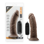 Dr. Skin Dr. Joe 8 Inch Vibrating Cock With Suction Cup Chocolate by Blush from LoveMart Co.
