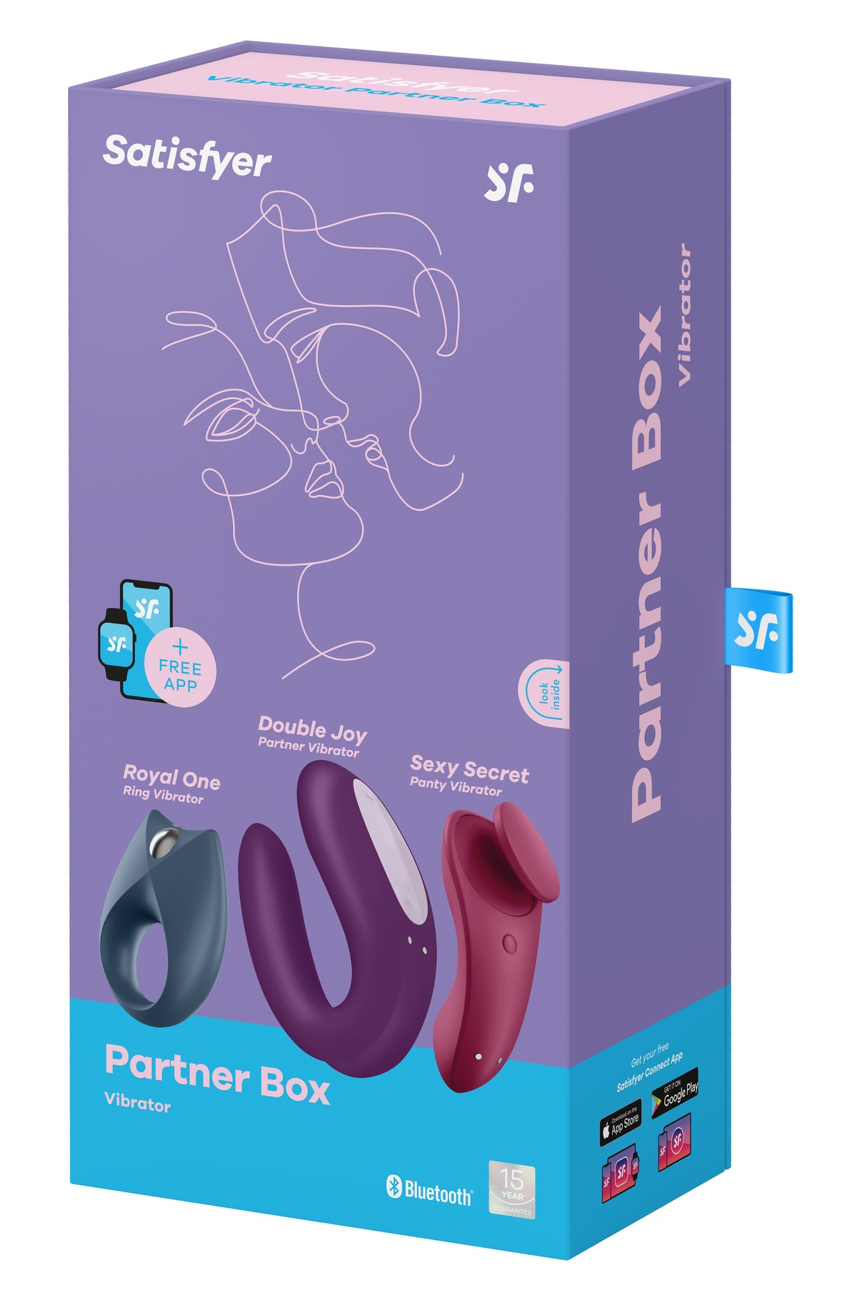 Partner Box 3 - Sexy Secret Plus Double Joy Plus Royal One by Satisfyer from LoveMart Co.