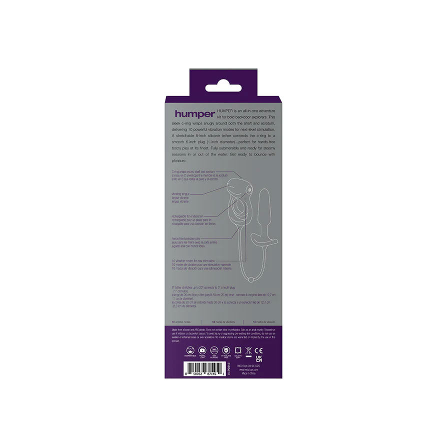 Humper Rechargeable Dual C-Ring With Anal Plug by VeDO from LoveMart Co.