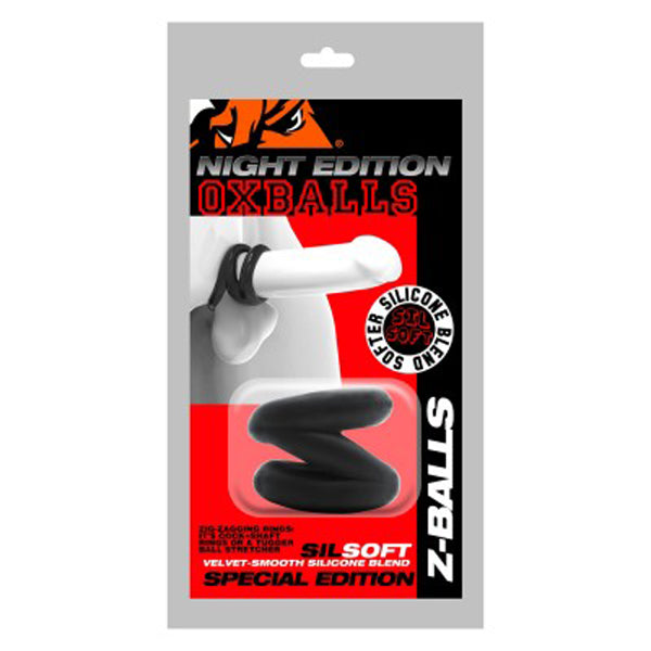 Z-Balls Zig-Zag Cockring Ballstretcher by Oxballs from LoveMart Co.