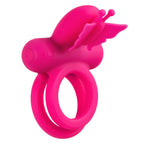 Silicone Rechargeable Dual Butterfly Ring by CalExotics from LoveMart Co.