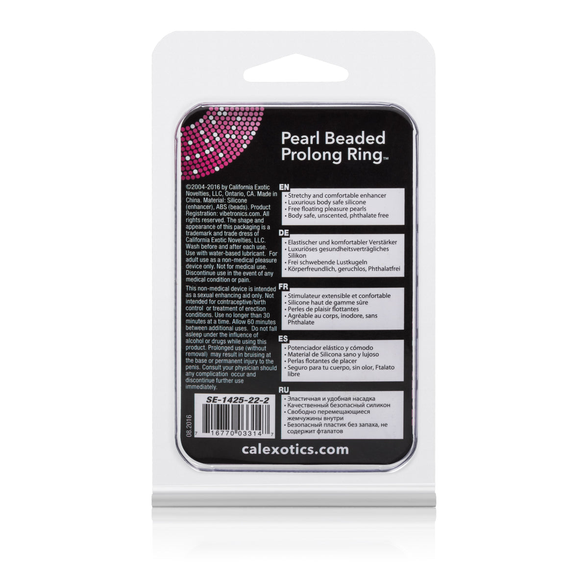 Pearl Beaded Prolong Rings - White by CalExotics from LoveMart Co.