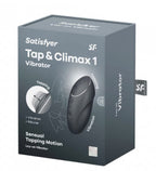 Satisfyer Tap and Climax 1 Vibrator - Grey by Satisfyer from LoveMart Co.