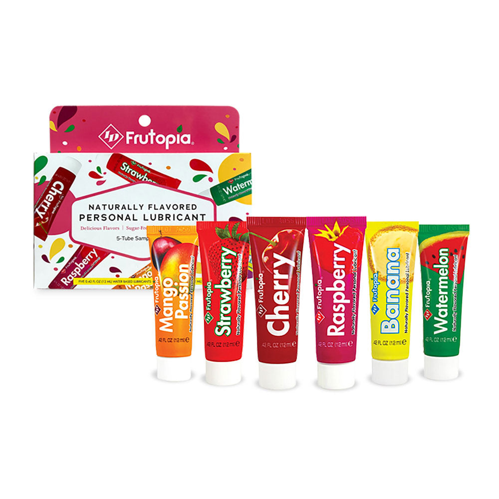 Frutopia 5-Tube Sampler Pack Assorted Flavors by ID - Lubricants from LoveMart Co.