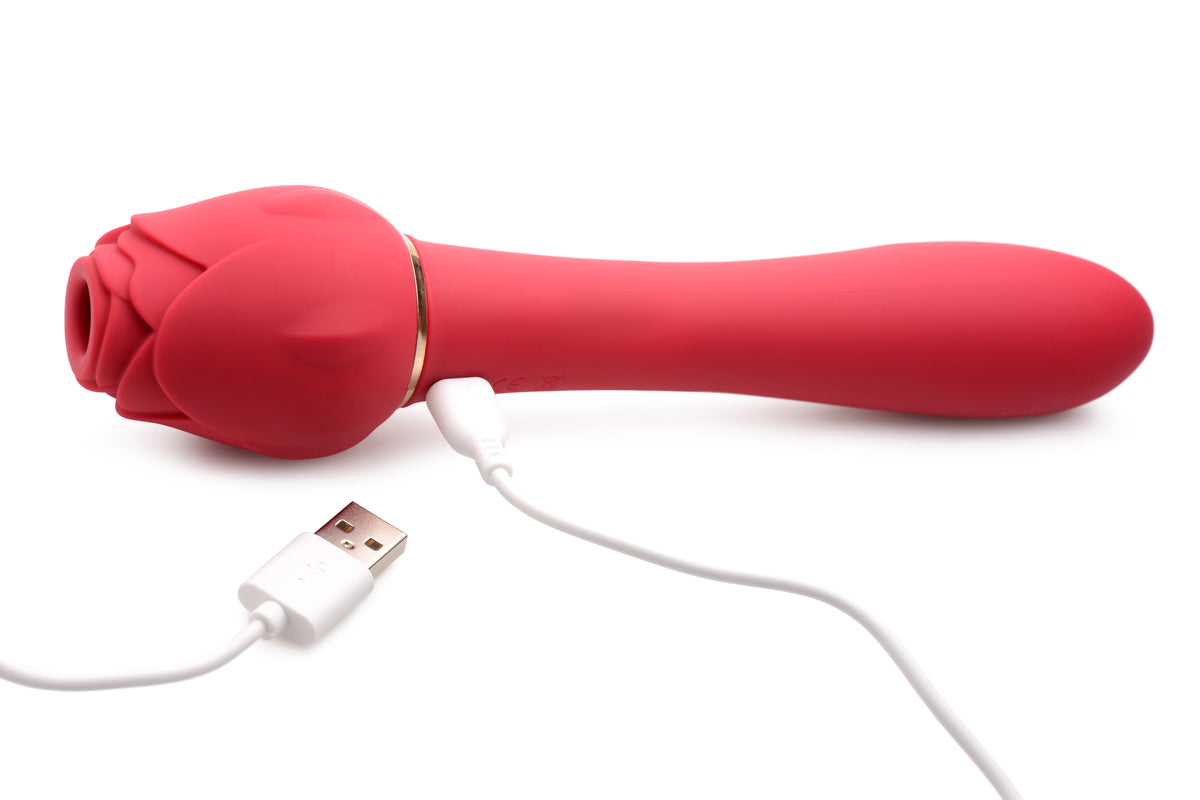 Bloomgasm - Sweet Heart Rose 5x Suction Rose and 10x Vibrator by XR Brands from LoveMart Co.
