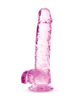Naturally Yours - 6 Inch Crystalline Dildo - Rose by Blush from LoveMart Co.