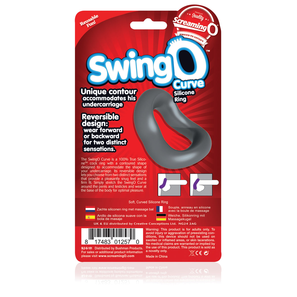 Swingo Curve - Grey by Screaming O from LoveMart Co.
