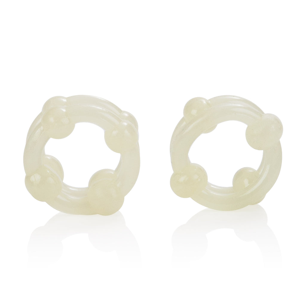 Island Rings Double Stacker - Glow-in-the by CalExotics from LoveMart Co.