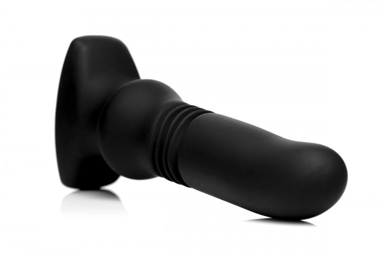 Thunder Plugs Silicone Vibrating and Thrusting Plug by XR Brands from LoveMart Co.