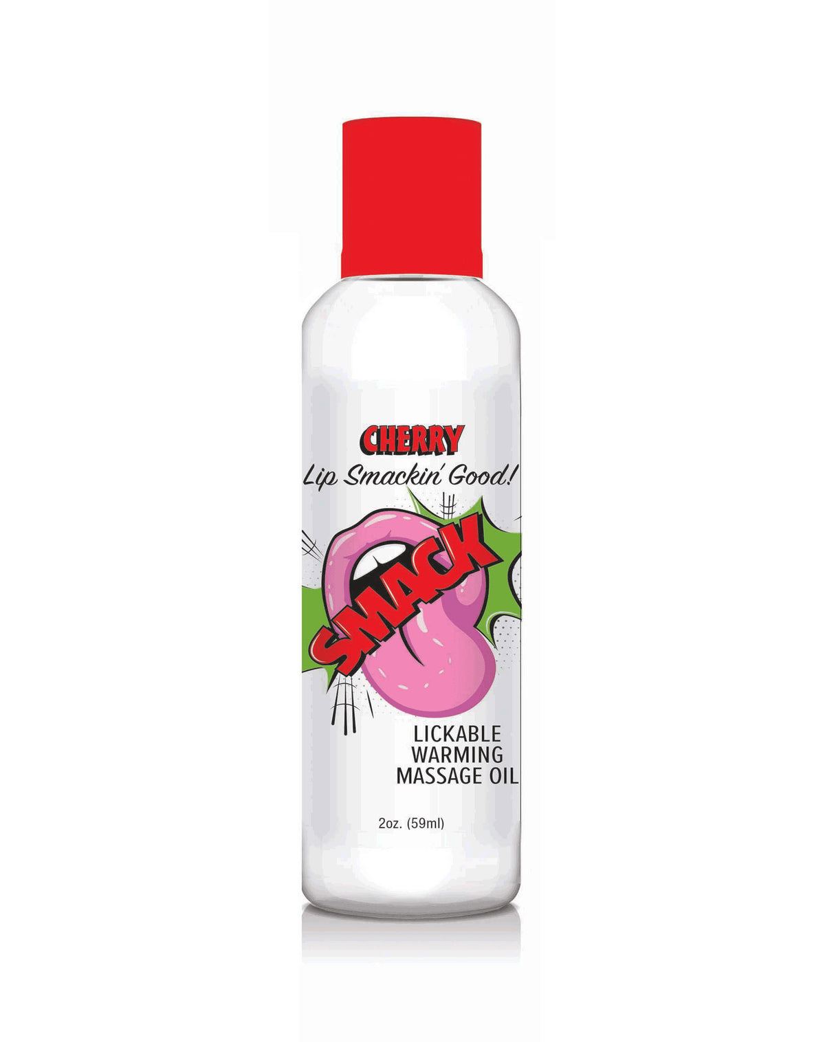 Smack Warming and Lickable Massage Oil - Cherry 2 Oz by Little Genie from LoveMart Co.